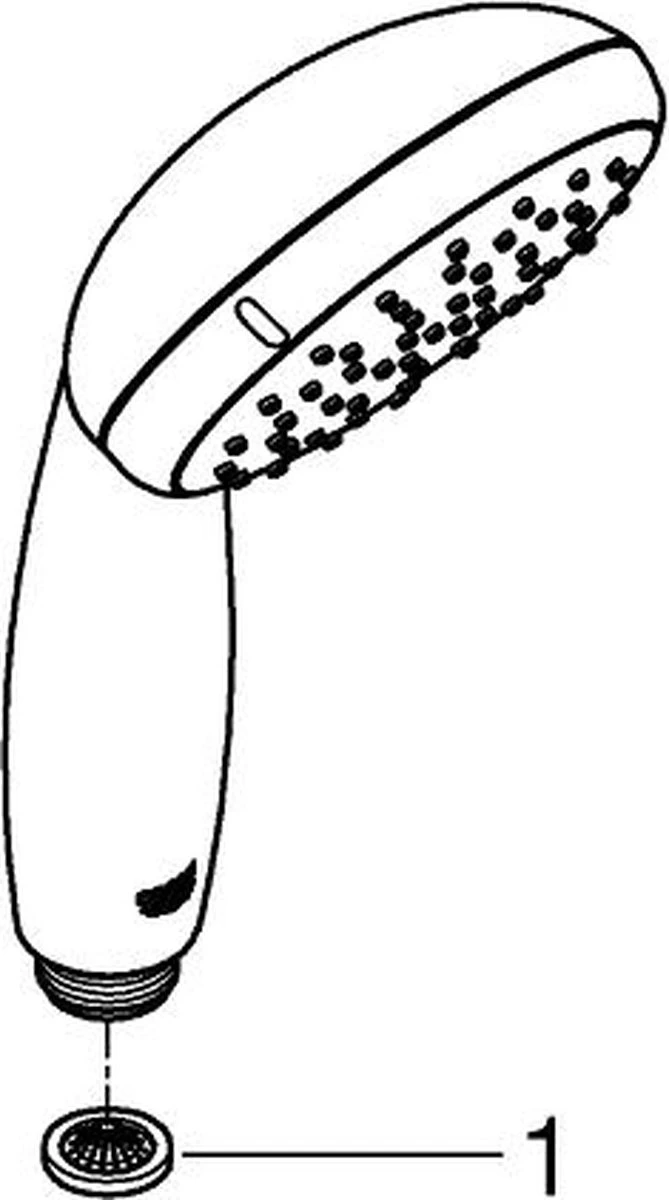 GROHE QuickFix Vitalio Start 100 Waterbesparende Douchekop - Ø 10 Cm - EcoJoy - 2 Straalstanden 10 GROHE QuickFix Vitalio Start 100 Waterbesparende Douchekop - Ø 10 Cm - EcoJoy - 2 Straalstanden - Afbeelding 8