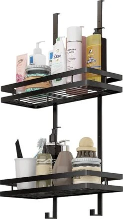 Souiri Doucherek - Stainless Doucherek - Zonder Boren - Doucherek Zwart - Doucherek Hangend - Badkamer Accessoires - RVS - 2 Laags 29 Souiri Doucherek - Stainless Doucherek - Zonder Boren - Doucherek Zwart - Doucherek Hangend - Badkamer Accessoires - RVS - 2 Laags -Badkamer Wijs 674x1200 2