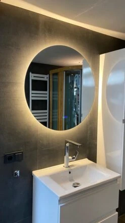 Sunlight - Badkamerspiegel - Rond - 80x80cm - Spiegelverwarming - LED Verlichting - Dimbaar - Touch Sensor -Badkamer Wijs 675x1200 4