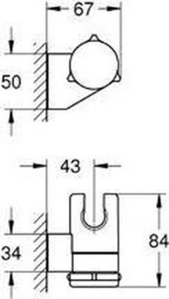GROHE QuickFix Vitalio Wanddouchehouder - Verstelbaar - Chroom - 26183000 9 GROHE QuickFix Vitalio Wanddouchehouder - Verstelbaar - Chroom - 26183000 -Badkamer Wijs 680x1200