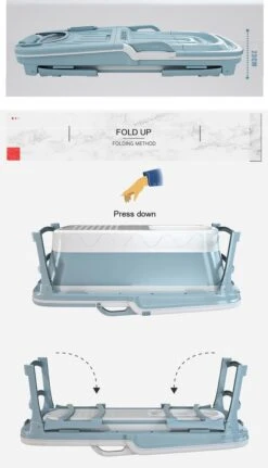 Foresta Ligbad Volwassenen - Inklapbaar Bad 143cm XL - Blauw -Badkamer Wijs 687x1200 3