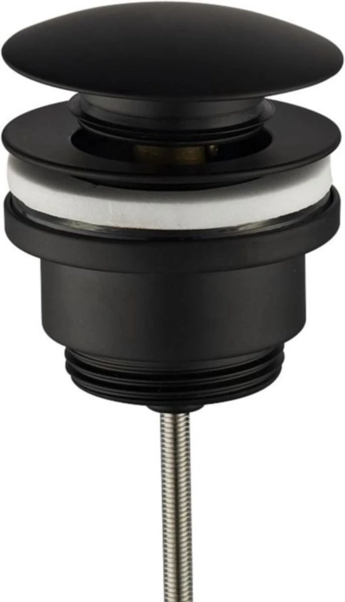 Luxe Click Waste Afvoerplug 1¼" Mat Zwart 3 Luxe Click Waste Afvoerplug 1¼" Mat Zwart