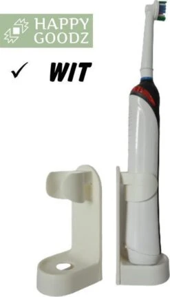 Crème Happy Goodz Shop 1 Stuk Kwalitatieve Elektrische Tandenborstelhouders WIT/Crème 1 Stuk Met Happy Goodz Installatiehandleiding - Geschikt Voor Oa Oral-B - Badkamer Accessoire - Zonder Boren- Met Alcoholdoekje -Badkamer Wijs 688x1200 1