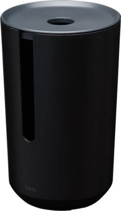 Tiger Tess - Reserverolhouder Met Deksel - Vrijstaand - Zwart / Antraciet -Badkamer Wijs 688x1200