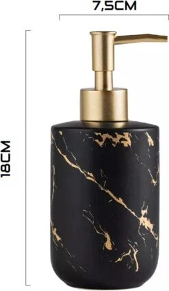 SIEPS Zeepdispenser - Zeeppompje Zwart & Goud - Vrijstaand 400 ML Zeephouder - Keramiek 10 SIEPS Zeepdispenser - Zeeppompje Zwart & Goud - Vrijstaand 400 ML Zeephouder - Keramiek -Badkamer Wijs 698x1200 1