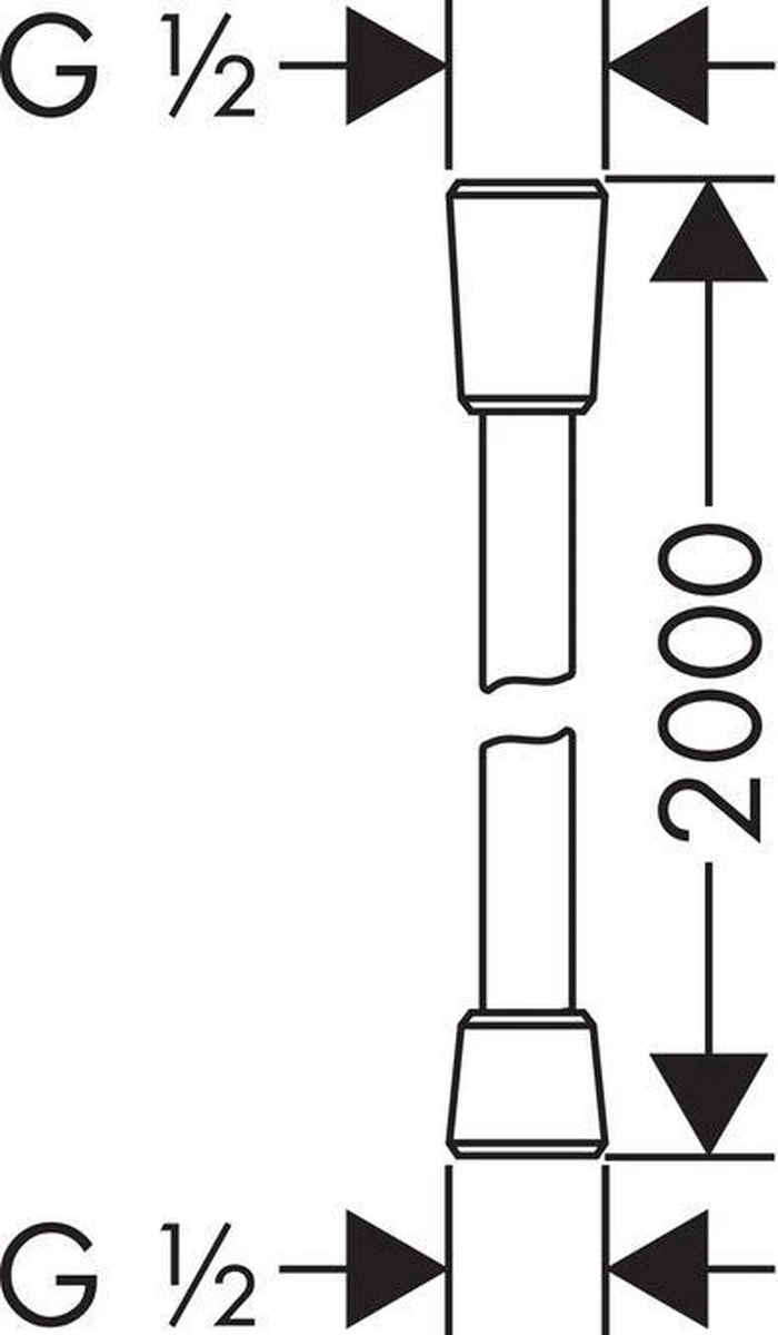 Hansgrohe Isiflex'B Doucheslang - 160 Cm - Chroom 13 Hansgrohe Isiflex'B Doucheslang - 160 Cm - Chroom - Afbeelding 11
