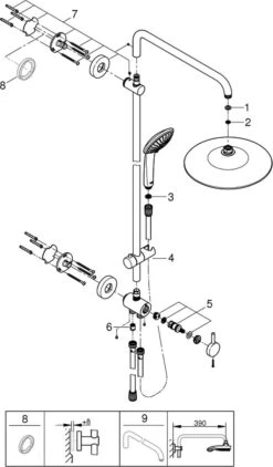 GROHE Euphoria Regendouche - ø 26 Cm - Zonder Thermostaat - Chroom -Badkamer Wijs 703x1200