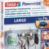 Tesa Powerstrips - Zelfklevende Strip - Dubbelzijdig - Large - 10 Stuks - Transparant -Badkamer Wijs 725x1200