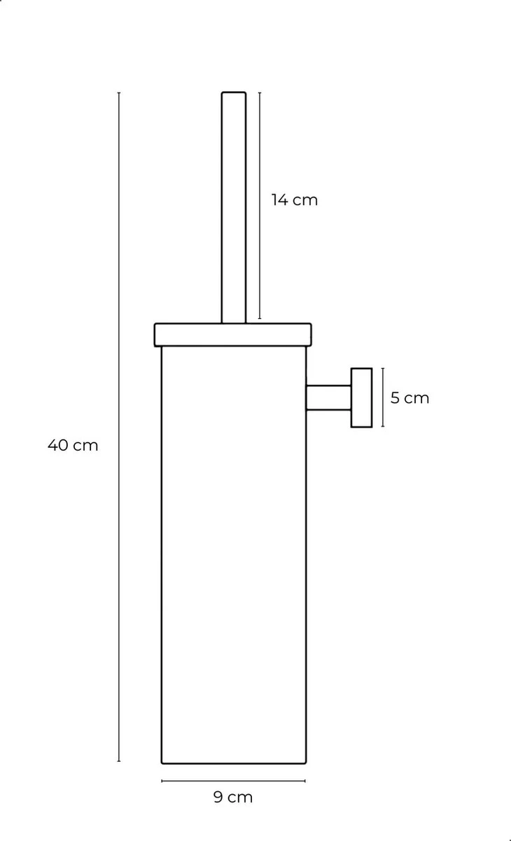LIVINQ Toilet Borstel Houder Chroom - Wc Borstel Houder - Toiletborstelhouder Hangend 7 LIVINQ Toilet Borstel Houder Chroom - Wc Borstel Houder - Toiletborstelhouder Hangend - Afbeelding 5