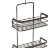 Tomado - Metaltex - Origin Line - Doucherek Met Haak - 23x12x38/47cm - Zwart -Badkamer Wijs 733x1200 2