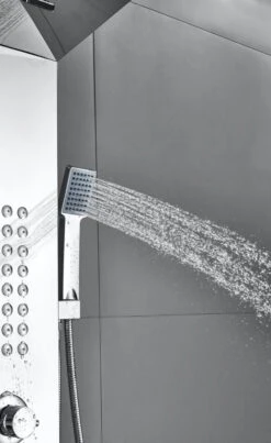 Badplaats Douchepaneel Toulon - RVS - Regendouche Met Mengkraan En Douchekop -Badkamer Wijs 736x1200 2