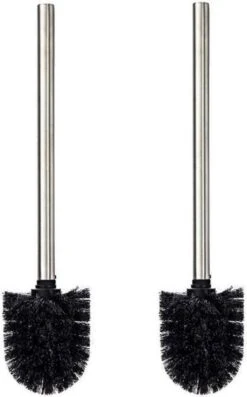 Merkloos Universele Toilet Borstel Zwart Met Handgreep RVS - Wc Borstel - Toiletborstel - Set Van 2 -Badkamer Wijs 746x1200 1