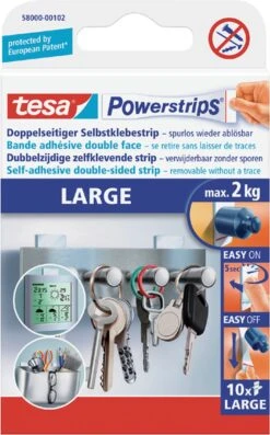 Tesa Powerstrips - Zelfklevende Strip - Dubbelzijdig - Large - 10 Stuks - Transparant -Badkamer Wijs 746x1200 3