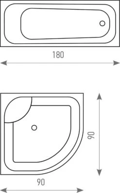 FUNNY PENGUINS - Waterdicht Douchegordijn - Met GRATIS 12 Ringen - Anti-Schimmel Badkamer Gordijn - Wasbaar - 100% Polyester - Pinguins Design - 180X180 CM -Badkamer Wijs 748x1200 4