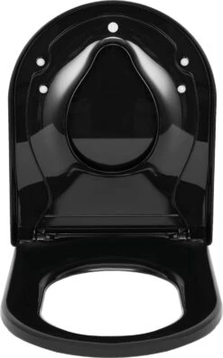 Kamyra® Antibacteriële Toiletbril Met Verkleiner & Softclose - Voor Volwassenen/Kinderen - Toiletbrillen, WC Bril, Brillen, Toiletzitting - D-Vorm - 45.4x36.1 Cm - Zwart -Badkamer Wijs 748x1200 8