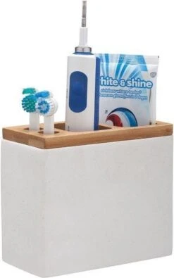 Sealskin Grace Tandenborstelhouder Vrijstaand - Wit -Badkamer Wijs 751x1200