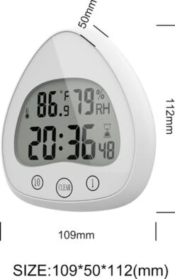 Merkloos Douchetimer - Douchewekker - Kookwekker - Douche Klok - Badkamer Klok - Waterproof - Draadloos - Zuignap - Digitaal -Badkamer Wijs 752x1200 2