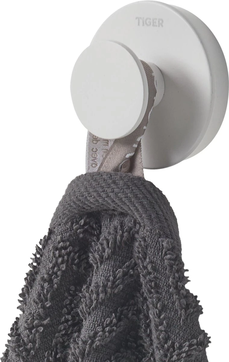 Tiger Urban - Handdoekhaak Groot (1x) - ø 5 Cm - Inclusief 2 Decorringen - Wit 6 Tiger Urban - Handdoekhaak Groot (1x) - ø 5 Cm - Inclusief 2 Decorringen - Wit - Afbeelding 4