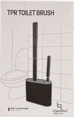 Lopoleis WC Borstel – Toiletborstel – Gesloten Bodem – WC Borstel Met Randreiniger – Siliconen – Grijs – WC Borstel Met Houder – Vrijstaand – Hangend – WC Borstel En Houder -Badkamer Wijs 761x1200 2