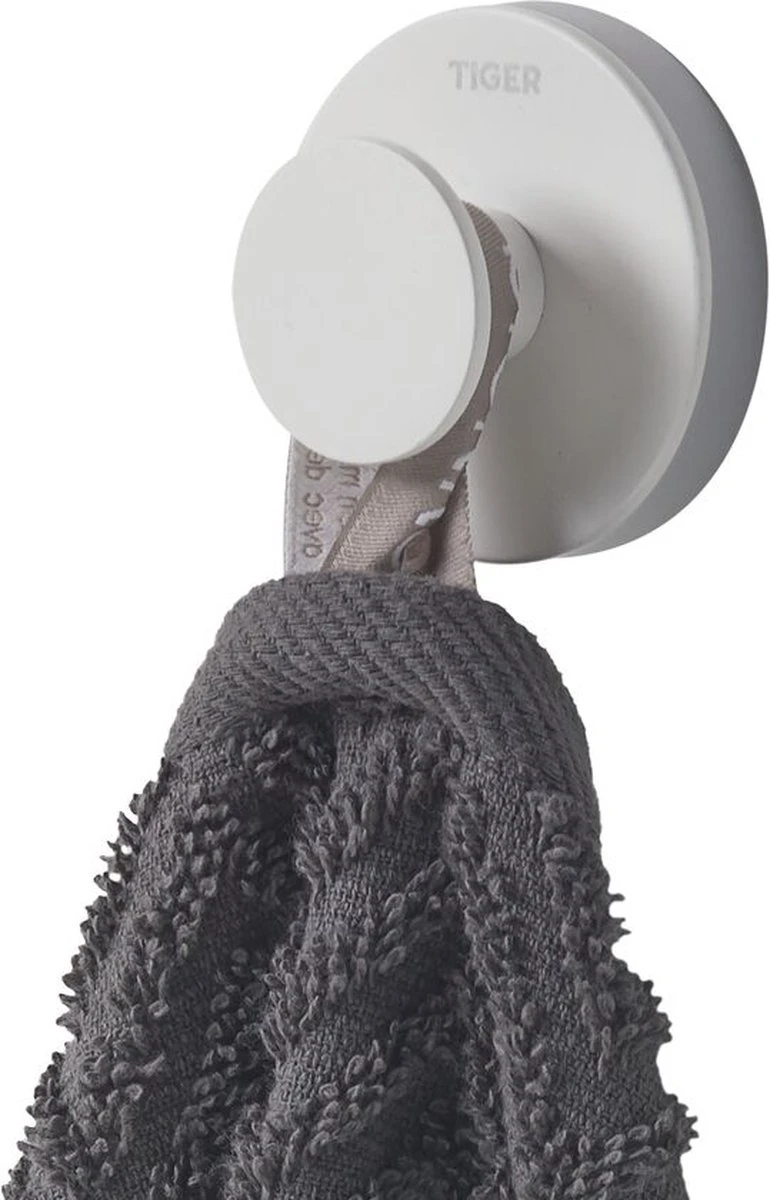 Tiger Urban - Handdoekhaak Groot (1x) - ø 5 Cm - Inclusief 2 Decorringen - Wit 16 Tiger Urban - Handdoekhaak Groot (1x) - ø 5 Cm - Inclusief 2 Decorringen - Wit - Afbeelding 14