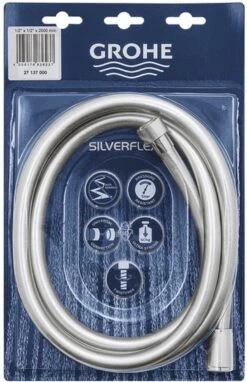GROHE SilverFlex Doucheslang - 200 Cm - Chroom 10 GROHE SilverFlex Doucheslang - 200 Cm - Chroom -Badkamer Wijs 776x1200 2