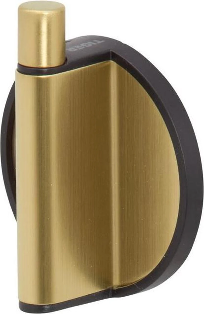 Tiger Tune - Toiletaccessoireset - Toiletborstel Met Houder - Toiletrolhouder Zonder Klep - Handdoekhaak – Messing Geborsteld / Zwart 4 Tiger Tune - Toiletaccessoireset - Toiletborstel Met Houder - Toiletrolhouder Zonder Klep - Handdoekhaak – Messing Geborsteld / Zwart - Afbeelding 2