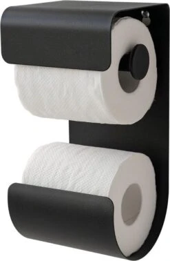 Sealskin Brix - Toiletrolhouder Dubbel - Zwart
