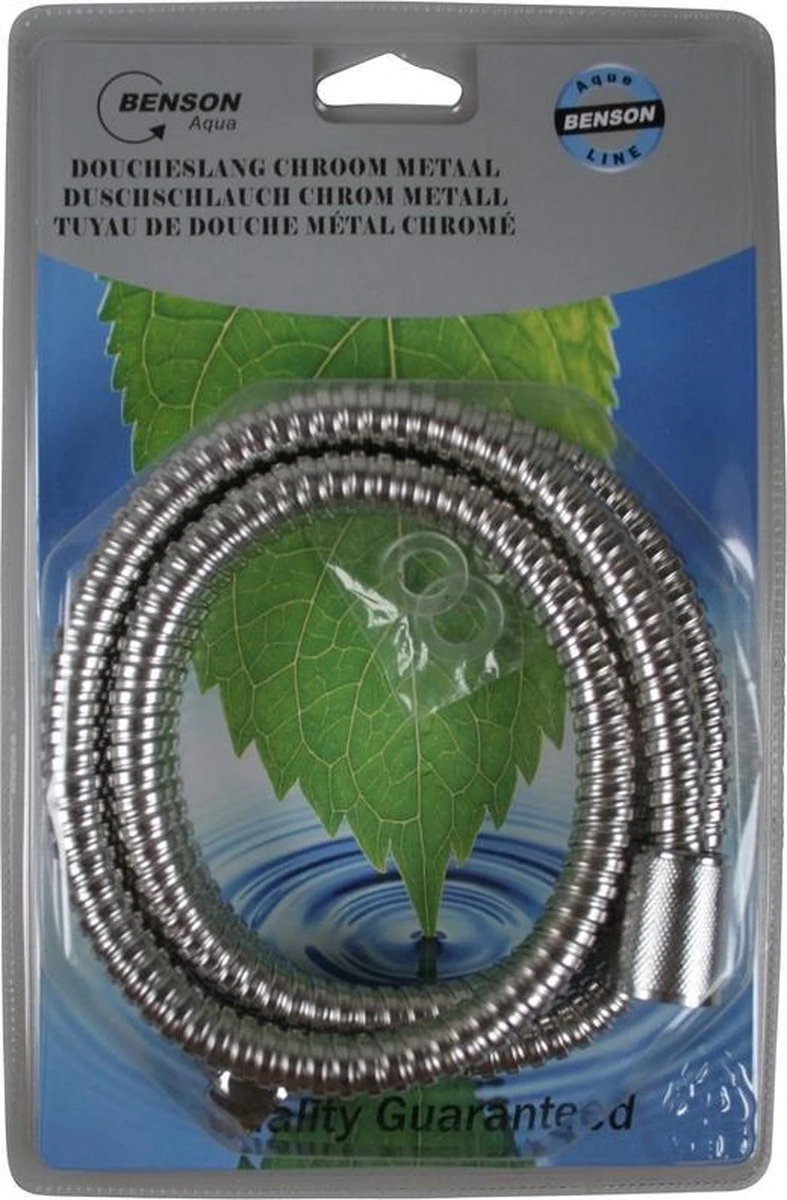 Benson Doucheslang 150 Cm Chroom Metaal 6 Benson Doucheslang 150 Cm Chroom Metaal - Afbeelding 4