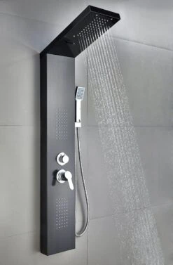Badplaats Douchepaneel Aras - Zwart - Regendouche Met Mengkraan En Douchekop 10 Badplaats Douchepaneel Aras - Zwart - Regendouche Met Mengkraan En Douchekop -Badkamer Wijs 787x1200 5