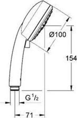 GROHE Vitalio Comfort Douchekop III - Ø 10 Cm - 9,5 L/min -Badkamer Wijs 789x1200 3