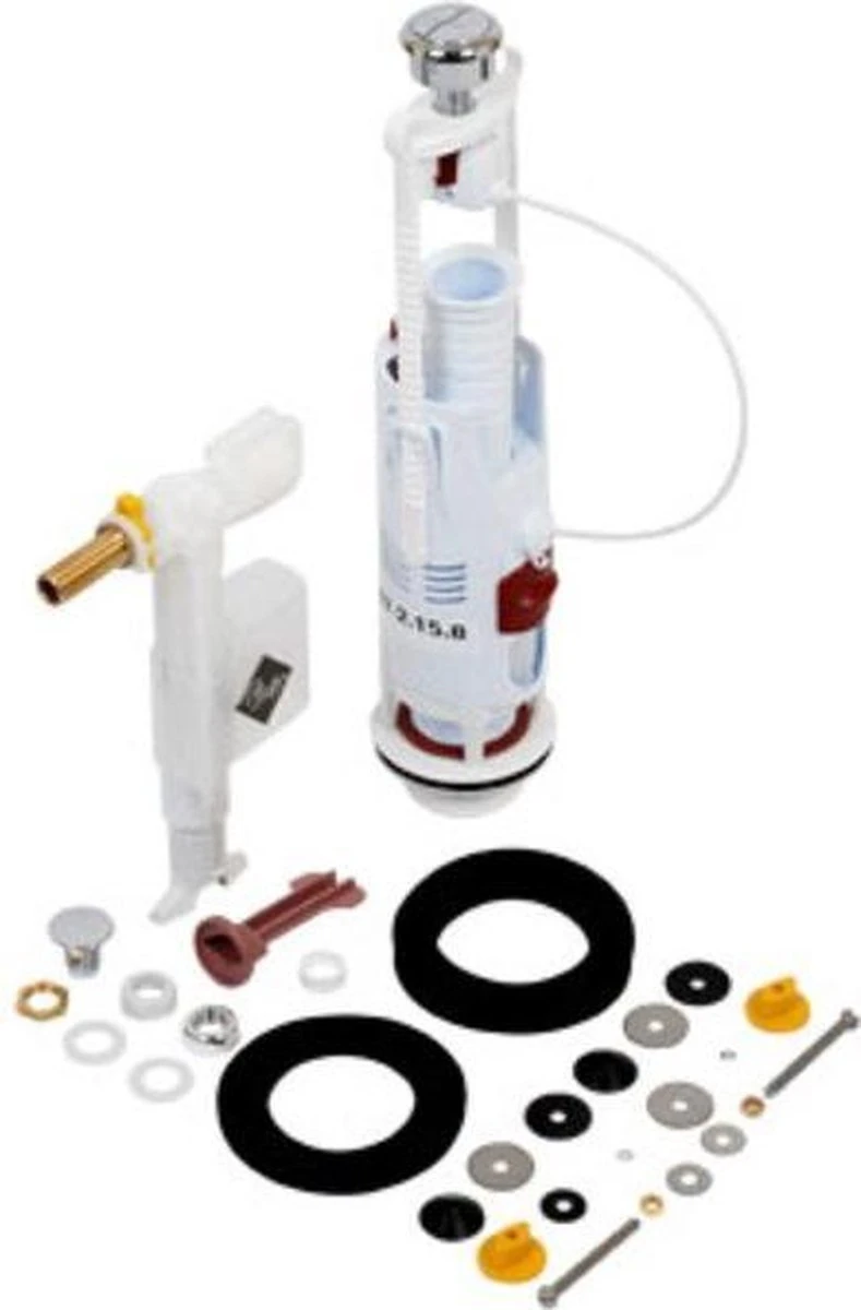 ABU Binnenwerk Universeel Dualflush Tbv Keramisch Reservoir 4 ABU Binnenwerk Universeel Dualflush Tbv Keramisch Reservoir - Afbeelding 2