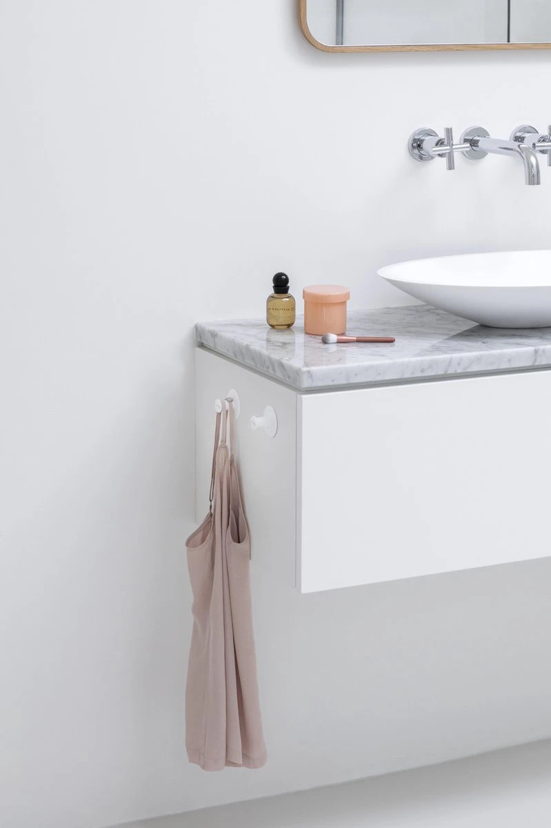 Brabantia ReNew Handdoekhaakjes - 2 Stuks - White 6 Brabantia ReNew Handdoekhaakjes - 2 Stuks - White - Afbeelding 4