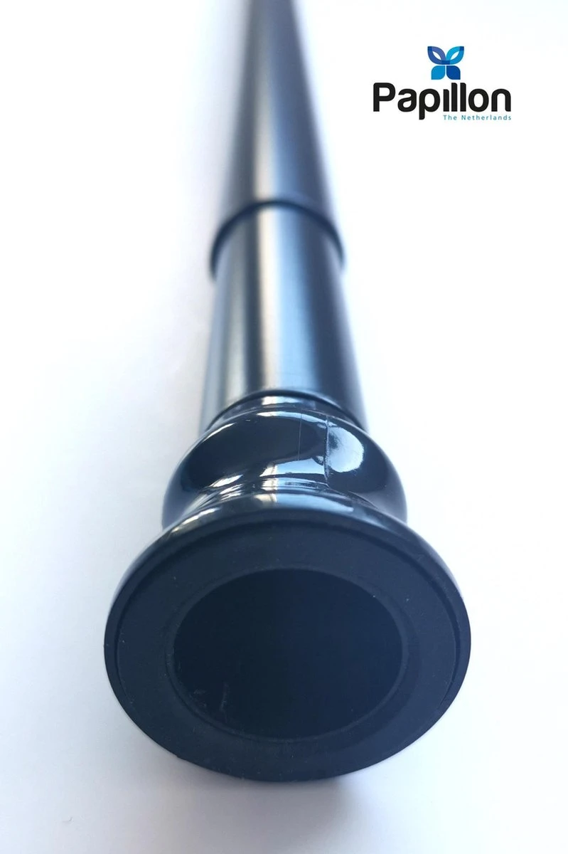 Merkloos Douchegordijnstang - 90-170 Cm Uitschuifbaar - Zwart 4 Merkloos Douchegordijnstang - 90-170 Cm Uitschuifbaar - Zwart - Afbeelding 2