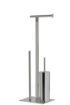 Sealskin Square Toiletbutler Vrijstaand - Toiletborstel Met Houder - Toiletrolhouder Zonder Klep - Reserverolhouder - Chroom -Badkamer Wijs 800x1200 29