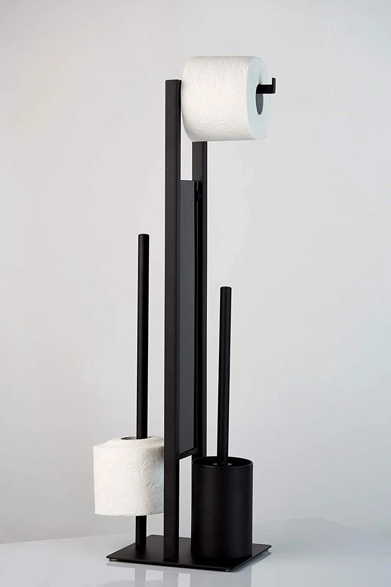 Merkloos Toiletgarnituur | Toiletborstelhouder | Toiletaccessoires | Zwart | Toiletbutler | WC Borstel | Staal 3 Merkloos Toiletgarnituur | Toiletborstelhouder | Toiletaccessoires | Zwart | Toiletbutler | WC Borstel | Staal