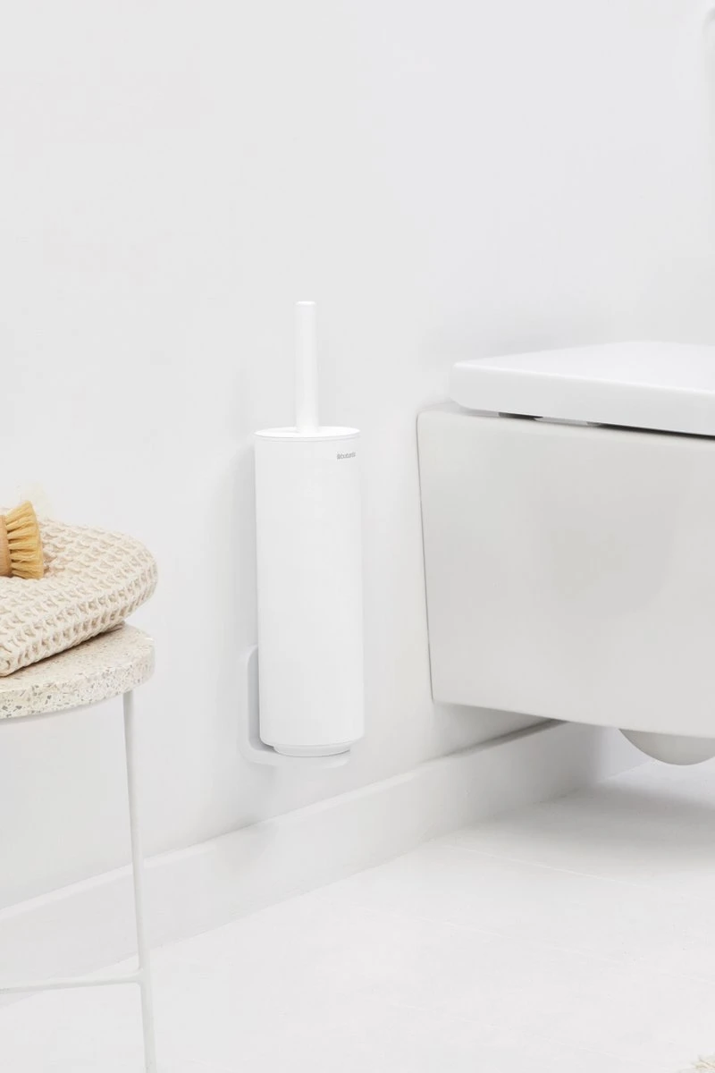 Brabantia MindSet WC Borstel Siliconen Met Houder - Mineral Fresh White 10 Brabantia MindSet WC Borstel Siliconen Met Houder - Mineral Fresh White - Afbeelding 8
