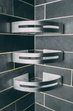 Sens Design Doucherekjes Set Van 3 - Doucherek Zonder Boren - Zilver -Badkamer Wijs 800x1200 55