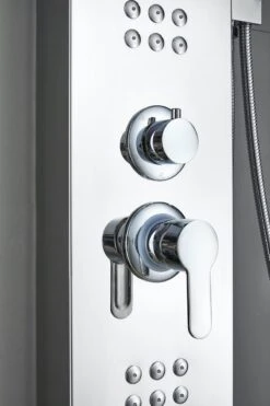 Badplaats Douchepaneel Toulon - RVS - Regendouche Met Mengkraan En Douchekop -Badkamer Wijs 800x1200 71