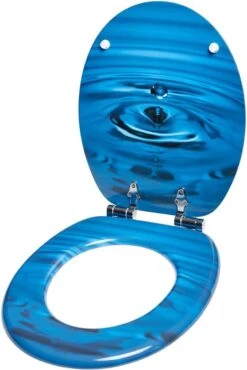 IGOODS WC-brillen - Toiletbrilhoes - 1 St - Universeel - Toiletdeksel Met Softclose - Houten Toiletdeksel - Marineblauw -Badkamer Wijs 802x1200 9