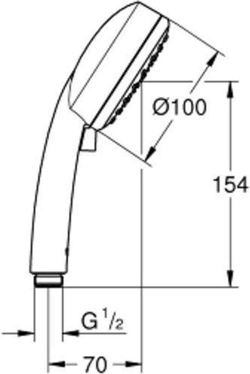 GROHE New Tempesta Cosmopolitan 100 Douchekop - Ø 10 Cm - EcoJoy® - 2 Straalsoorten - 2757120E 4 GROHE New Tempesta Cosmopolitan 100 Douchekop - Ø 10 Cm - EcoJoy® - 2 Straalsoorten - 2757120E - Afbeelding 2