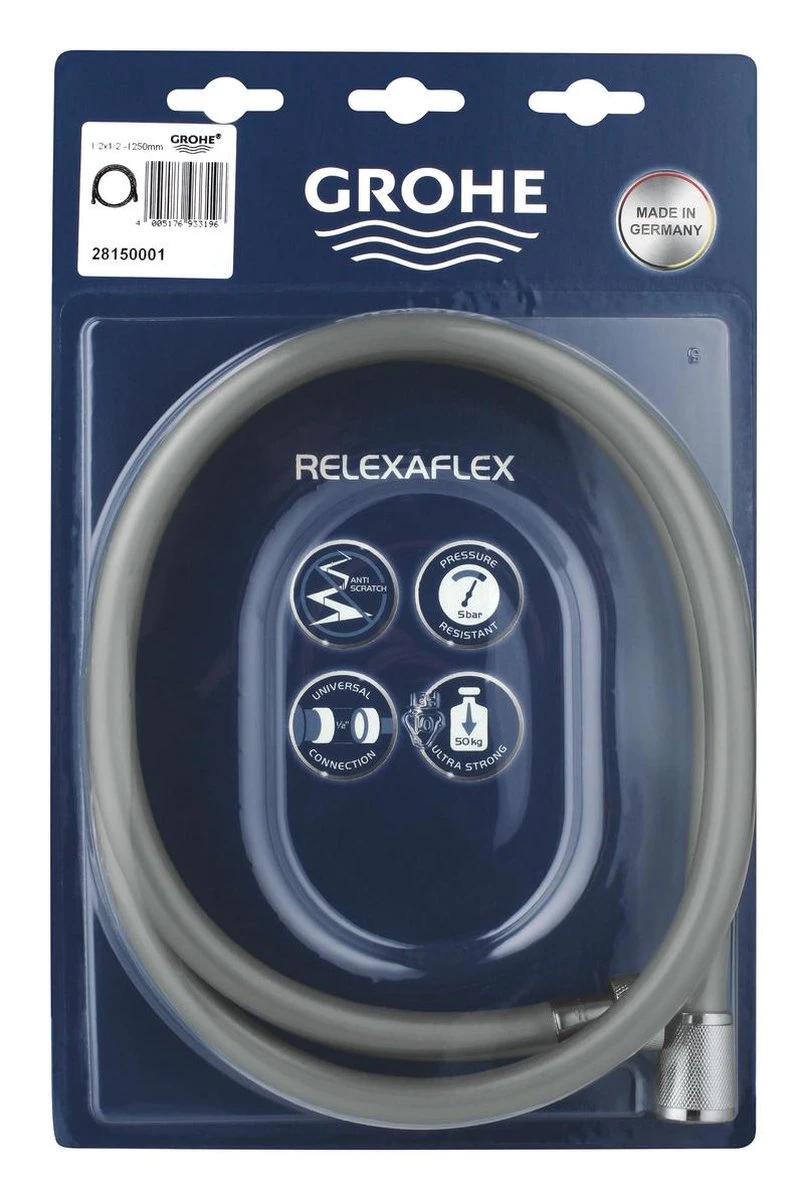GROHE Relexaflex Doucheslang - 125 Cm - Chroom 5 GROHE Relexaflex Doucheslang - 125 Cm - Chroom - Afbeelding 3