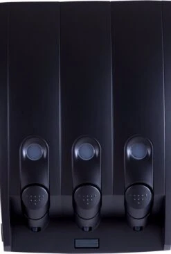 Aquathof, Zeepdispenser, Mat Zwart, 3 Kamer, 3 Reservoirs, 3x350ml, Hangend, Wandmontage -Badkamer Wijs 810x1200 4