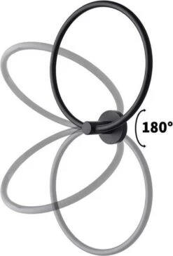 Merkloos Handdoekring Zwart - Handdoekrek Zwart - Badkamer Accessoires - Eenvoudig Te Monteren -Badkamer Wijs 815x1200 3