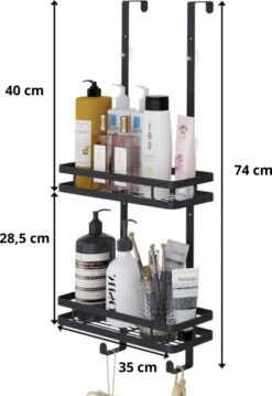 Souiri Doucherek - Stainless Doucherek - Zonder Boren - Doucherek Zwart - Doucherek Hangend - Badkamer Accessoires - RVS - 2 Laags 22 Souiri Doucherek - Stainless Doucherek - Zonder Boren - Doucherek Zwart - Doucherek Hangend - Badkamer Accessoires - RVS - 2 Laags -Badkamer Wijs 826x1200 1