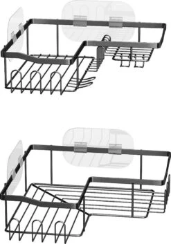 STRICX Doucherekhoek 2 Laags Zwart - Zonder Boren - Zelfklevend Doucherek - Doucherek - Doucherek Voor Badkamer/ Keuken - Doucherek Met Plakstrip - Keukenrek Met Plakstrip - Badrek Douche – Doucherek Hoekvorm - Badkamerrek Douchemandje 21 STRICX Doucherekhoek 2 Laags Zwart - Zonder Boren - Zelfklevend Doucherek - Doucherek - Doucherek Voor Badkamer/ Keuken - Doucherek Met Plakstrip - Keukenrek Met Plakstrip - Badrek Douche – Doucherek Hoekvorm - Badkamerrek Douchemandje -Badkamer Wijs 839x1200