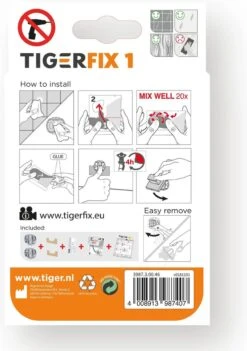 Tiger TigerFix Type 1 - Tiger Accessoires Monteren Zónder Boren - 2 Stuks -Badkamer Wijs 844x1200 2