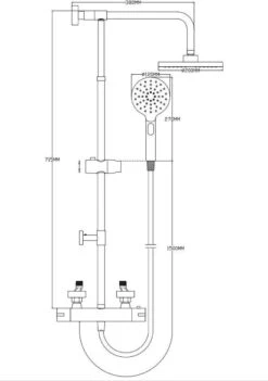 4bathroomz® Zwarte Regendouche Met Thermostatische Kraan - 20cm Hoofddouche -Badkamer Wijs 845x1200 1