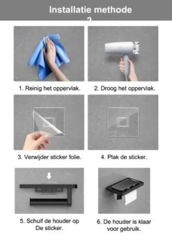 SaniRay Toiletrolhouder Met Telefoonhouder - Toiletrolhouder Met Planchet Voor Telefoon - Kunststof - WC Rolhouder Met Plankje Voor Telefoon. -Badkamer Wijs 846x1200 2