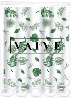 VAIVE Douchegordijn Groen 180x200 - Anti Schimmel - Douchegordijnen - Ringen -Badkamer Wijs 848x1200 19