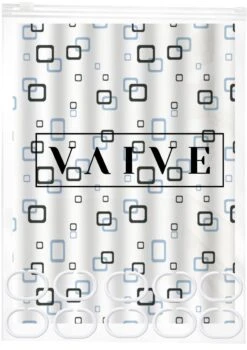 VAIVE Douchegordijn Blauw 180x200 - Anti Schimmel - Douchegordijnen - Ringen -Badkamer Wijs 848x1200 7